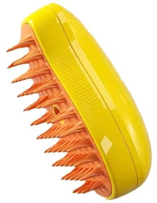 RJSQAQE Steamy 3 in 1 Cat Grooming Brush with Leave-On Essence, Self Cleaning, Multifunctional for Cat and Dog Hair Removal