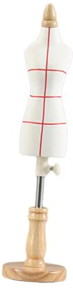 harayaa Mini Schneiderpuppe, Miniatur Schneider Schaufensterpuppe für DIY Dekoration, 26 cm mit Linie