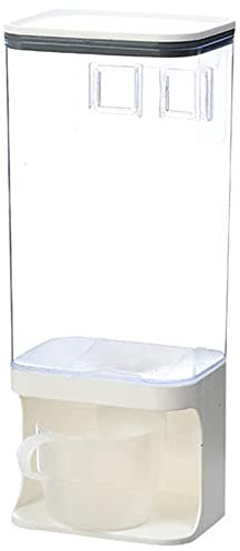 Yinchus Dispensador de Alimentos Secos de Pared, PláStico Transparente, Dispensador de Alimentos Secos, Caja de Almacenamiento de Frutas de Alimentos Secos-1500ML
