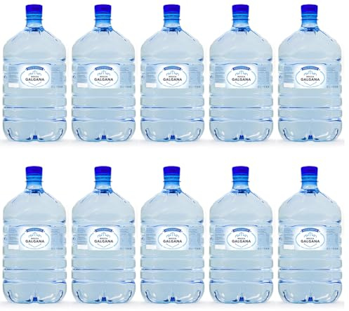 GOVITA - Set da 10 | BOCCIONE d'Acqua Naturale da 12 Litri in Pet monouso con Attacco Standard per Dispenser - BEVERINI CASA E Ufficio - Altezza 45cm (10)