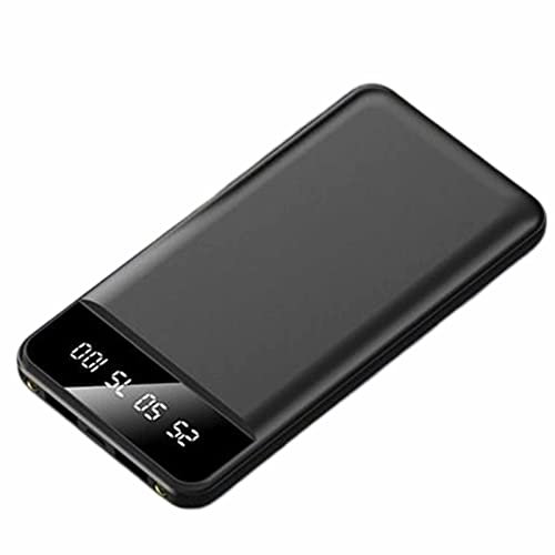 portable charger 10000mAh with,Fast ChargingPack Portable Charger with 2 Outputs & 1 Inputs,Black,10000mAh