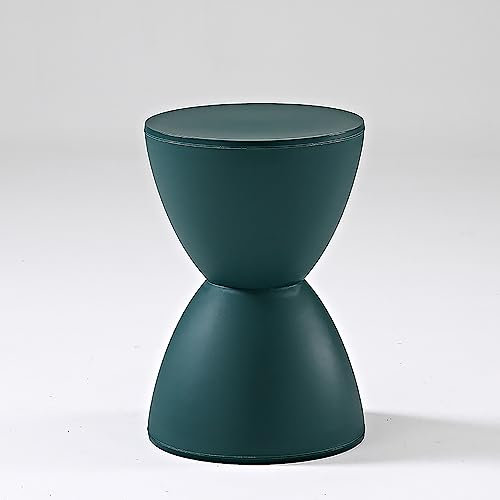 HHOZsafety Côté Rond de ménage en Plastique, Tabouret de Table de Meubles d'appoint en Forme de sablier Tabouret de Salle de Bain Cabine d'essayage Fournitures d