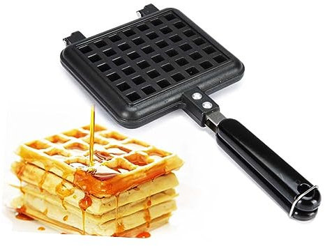 TOPBATHY Waffelherstellung Kuchenbacken Quadratisch Antihaftbeschichtet Waffeleisen Platzsparend Für Die Küche