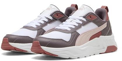 PUMA Trinity 2 Lt, Scarpe da Ginnastica Unisex-Adulto, White Mauve Mist Raisin, 44.5 EU