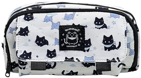 Extending Pencil Case for Student Adult Large Capacity Pen Bag with Multiple Compartments Travel Cosmetic Storage Bag