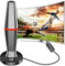 Antenne TV Intérieure Puissante TNT HD,450KM Longue Portée et Antenne TV avec Amplicateur de Signal Amélioré,pour 1080P 4K Chaînes Télévision Gratuites - 3m de Câble Coaxial & avec Base Magnétique