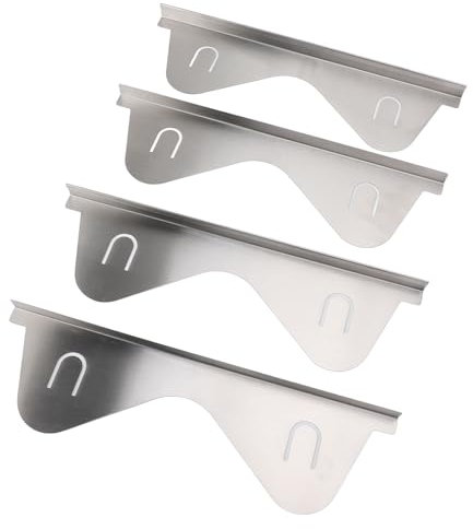 Fabater 2 Paare Edelstahl-Herd-Abdeckungen, 13.78 Bis 27,56 in Erweiterbarem Kochbereich-Füller für die Küche, Gasherd -Abdeckung, Edelstahl-Theken Cover