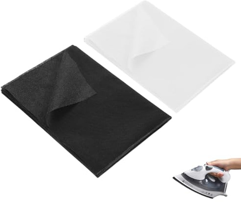 2×100cm*100cm Bügelvlies,30g/m² Vlieseline zum Aufbügeln Aufbügelbare,Volumenvlies zum Aufbügeln Einlagestoff,Bügelvlies zum Verstärken,Bügelflies Aufbügelvlies,Vliesstoff Meterware Stoff für DIY