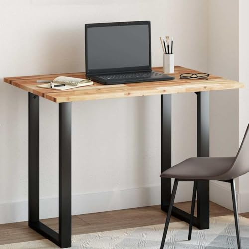 Bucmath Tischplatte Rechteckig 100x70x2 cm Massivholz Akazie, Langlebige Holzplatte für Esstisch, Bistrotisch, Schreibtisch oder Bürotisch, Naturöl-Finish