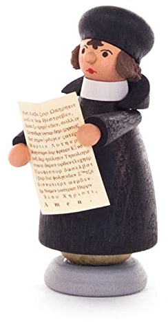 Rudolphs Schatzkiste Miniatur Martin Luther Höhe ca 6 cm NEU Erzgebirge Weihnachtsfigur Holzfigur