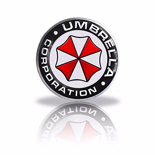 Umbrella Corporation Resident Evil Runden Metall Auto Aufkleber Abzeichen Decal