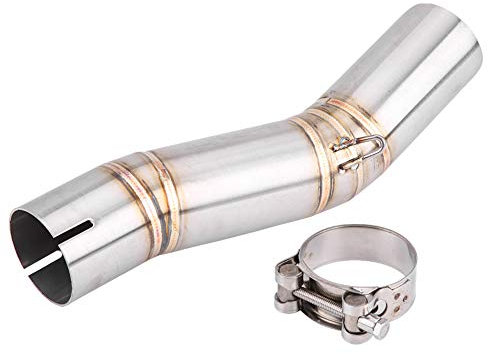KIMISS Tube D'échappement de Moto, Connecteur Central D'échappement Avec Accessoires de Montage pour GSX-R600 / GSX-R750(K7)
