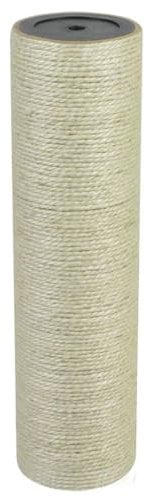 vidaXL Kratzsäule 8x30cm 8mm Beige Sisalstamm Kratzstamm Katzen Kratzbaum
