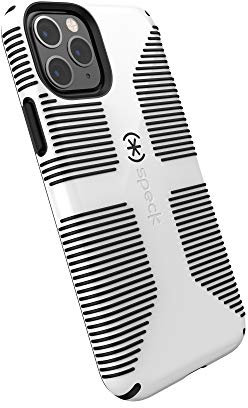 Speck iPhone 11 Pro Schutzhülle Rutschsicher Rutschfest Handyhülle Schützende Hülle Tasche dünne Schale Hardcase Beständig für iPhone 11 Pro - Candyshell Grip - Weiß/Schwarz