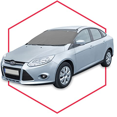 Frontscheibenabdeckung Sonnenschutz Frostschutz kompatibel mit VW Polo 09-17 Winter Schutz Frost Schnee Auto Frontscheibe Windschutzscheiben Abdeckung Sonnenblend