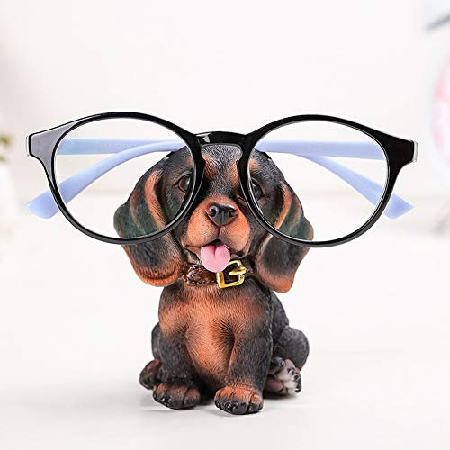 Lustig Brillenhalter Hund Brillenständer Tiere Brillen Halter Brillenablage Sonnenbrillenhalter Kreative Harz Sonnenbrille Rack Ständer für Brillen Schreibtisch Dekor Dekorative Ornamente Geschenk