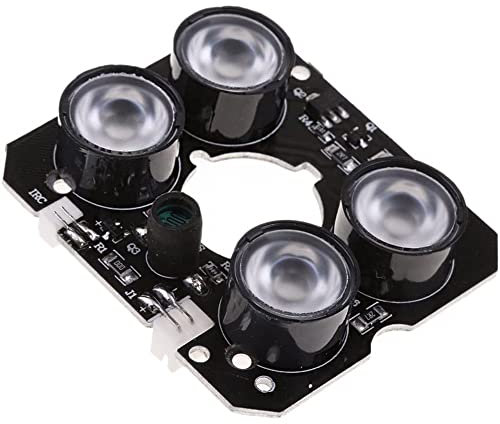 CENPEK 850 nm Infrarot-LED-Array-Platine, IR-Beleuchtung mit IR-Reichweite bis zu 30 m, für alle Arten von Kamera-Modulen, Leistung DC 12 V