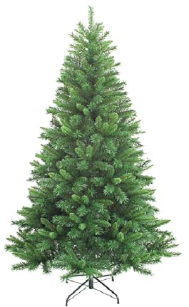 Abaseen Green 10ft Artificial Christmas Tree 1800 Tips Xmas Tree Strong Metal StandEasy Assembly Foldable Reusable