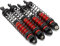 4 Stück RC Stoßdämpfer für Arrma 1/10 Arrma 1/10 Big Rock Typhon 3S Mega 550 BLX, RC Ersatzteile Kit (Rot)