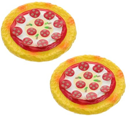 FOMIYES 2Pcs Food Magnete Kühlschrank Magnete Pizza- Form- Kühlschrankmagnet 3D Harz Food Kühlschrank Magnete Lebensmittelförmige Magnete für Kühlschrank Magnetisch Whiteboard Blackboard