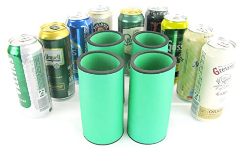 asiahouse24 Refrigeratore per bevande, contenitore da 0,5 l, refrigeratore per birra, in neoprene, su misura, per tutte le lattine di birra standard da 0,5 l, in neoprene di alta qualità spesso 56