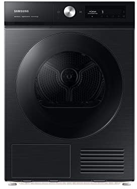Samsung Asciugatrice Bespoke AI™ Quickdry DV90BB7445GBS3 9 Kg, Pompa di Calore, Classe A+++-10%, Wifi, Oblò reversibile, Carica Frontale, 60l x 85h x 60p cm