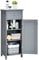 Multigot Bathroom Floor Cabinet, Wood Storage Cupboard with Drawer, Adjustable Shelf & Magnetic Door, Freestanding Toilet Organizer Unit for Bedroom Living Room Entryway(Grey,7-Position Adjustable)