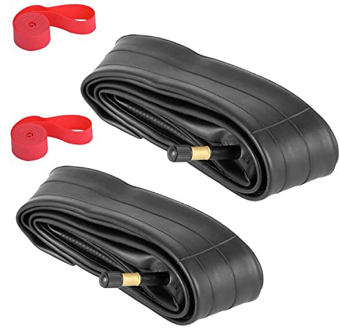 RIKEL 2Pack 700X35-43C Fahrrad Innen mit 2 Felgen Streifen Ventil Gummi Fahrrad Reifen für 700C Rennrad