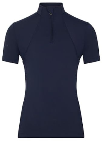 LeMieux Young Rider Base Layer Top - My Short Sleeve Athletic Thermal Shirts - Equestrian Apparel & Gear for Horseback Riding (Indigo/13-14 Years)