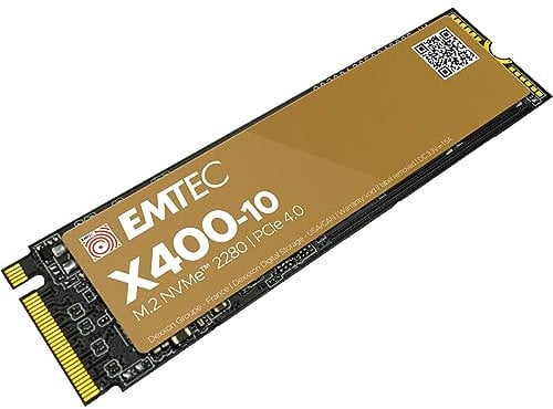 Emtec - X400-10 Power Pro M.2 2280 NVMe Collection Internal Solid State Drive - 4TB, 4TB - ECSSD4TX410 - PCIe Gen4x4-3D NAND - Ideal for Playstation PS5, Gamer, Video Games