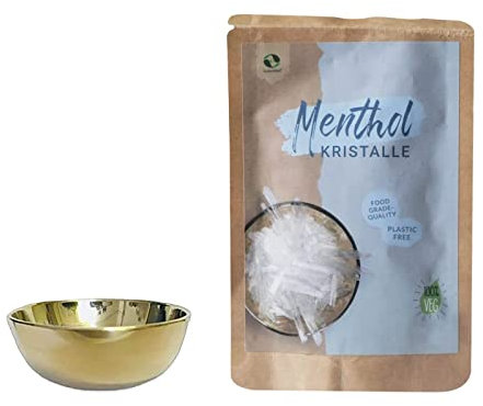 SudoreWell® Sauna Verdampferschale klein Ø 5cm / 2cm hoch plus 50g SudoreWell Menthol Kristalle