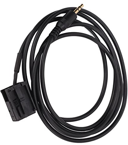 3,5-mm-AUX-Audiostecker-Konverterkabel, AUX-Audio-Adapterkabel, Ersatz für Agila CD30 CDC 40 Opera DVD 90 CD70 Navi (Schwarz)