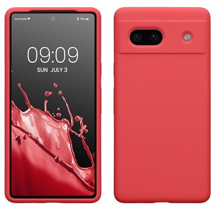 kwmobile Case Compatible with Google Pixel 7a Case - TPU Silicone Phone Cover with Soft Finish - Dolce Vita