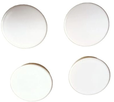 Häfele 4-Piece Plastic Hinge Hole Cover - 35mm, White - Cabinet Hinge Hole Cap