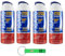 Figaro Schiuma da Barba Lot de 4 mousses à raser classiques pour rasage fréquent 400 ml + porte-clés Beni Culinari