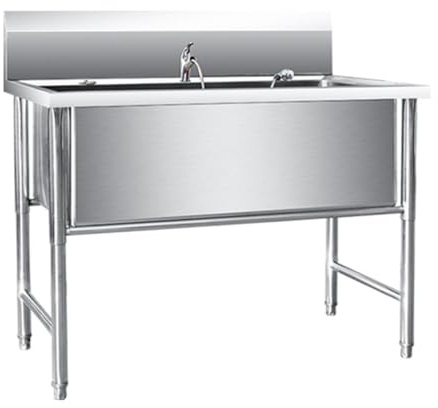 Baignoire pour Chien Inox,Baignoire de Toilettage Professionnelle,Baignoire Toilettage en Acier Inoxydable Chien,Grand Bain de Toilettage, Animaux Baignoire Chien, Table Toilettage Animaux(31in/80cm,D