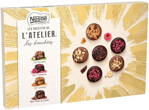 Nestlé Les Recettes de l'Atelier - Bouchées Lait et Noir - 398 g