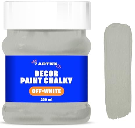 7 Artists Chalk Paint Blanco Roto 230 ml Pintura a la Tiza para Muebles | Pintura Chalk Paint | Pinturas a la Tiza | Chalk Paint Vintage | Pintura Chalk Paint Colores | Pintura Efecto Tiza