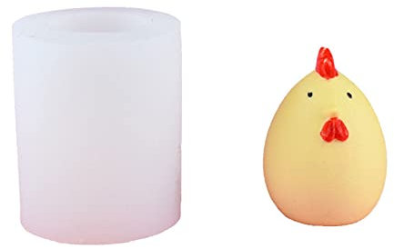 Dreidimensionale Silikonform für dickes Huhn, dünnes Huhn, Seife, Huhn, Ornamente, handgefertigt, Backform