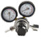 FUANA Gas Bottle Regulator With Argon Gauge Double-Tube Argon Regulator Flow Meter With A Large T-Shaped Adjustment Handle Plastic Adjustment Knob Gas Welding Regulator