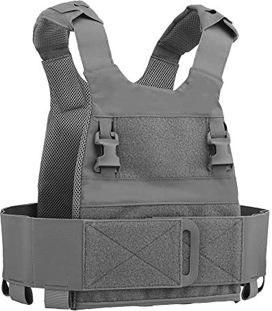 Peminkoo F.CPC S1ickster Plate Carrier F.erro Tactical Vest Outdoor Lightweight A.DAPT System Hunting Equipment Portable Airsoft Vest (Grey)