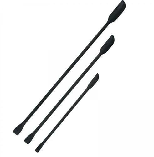 predolo 2x Maquillage Mini Spatules Cosmétiques Cuillère avec Long Manche Petites Spatules En Silicone pour Vernis à Ongles Ketchup Fond de Teint Liquide, 3p