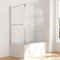 WOWINNE Duschwand für Badewanne 120x70x140cm, mit 70 cm Seitenwand Badewannenaufsatz für Badewanne, 5 mm Sicherheitsglas (ESG)