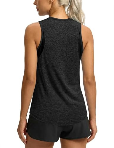 Wayleb UV Shirt Damen UPF 50+ Ärmellos Sporttop Rundhals Sommer | Leichtes Tragegefühl, Weiche Oberfläche, Freie Armbewegung, Outdoor, Running, Yoga, Fitness