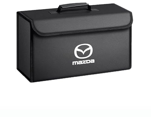 ONEMAJI Auto Kofferraum Organizer für Mazda 3 BP 2019-2023 2024, Kofferraumtasche Kofferraumbox Aufbewahrungsbox Aufbewahrungs Organizer Car Trunk Organizer