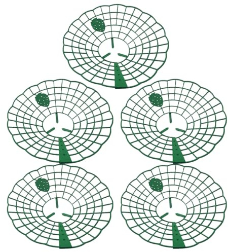 Beavorty Lot de 5 Supports pour Fraises en Plastique, Treillis de Culture pour Plantes Grimpantes, Support de Jardinage Extérieur, Structure Stable pour Fraisiers et Potirons, Stand