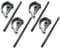 Spartacus Workmate Leg Latch Catch D Clip + Pin x 4 Fits Black & Decker WM747 WM750 WM800 WM825