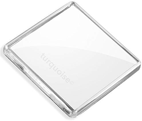 Premium Quality Clear Acrylic Blank Photo Fridge Magnets 58 x 58 mm | Square (Pack of 10)