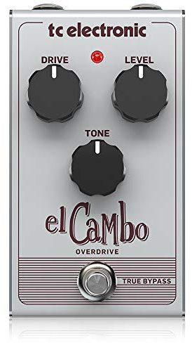 TC Electronic EL CAMBO OVERDRIVE Klassisches Röhren-Overdrive-Pedal mit intuitiver 3-Knopf-Schnittstelle für essenzielle Blues-Rock-Klänge