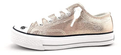Dockers by Gerli Kinderschuhe Mädchen Halbschuhe Sneaker Metallic Freizeit, Schuhgröße:34 EU